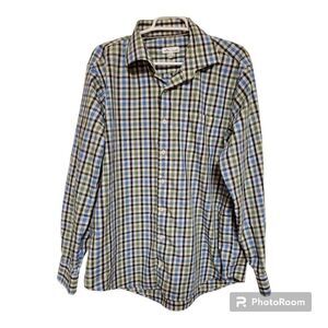 Peter millar  button up mens size xl micro check button up 100% cotton preppy